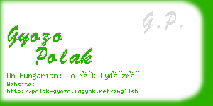 gyozo polak business card
